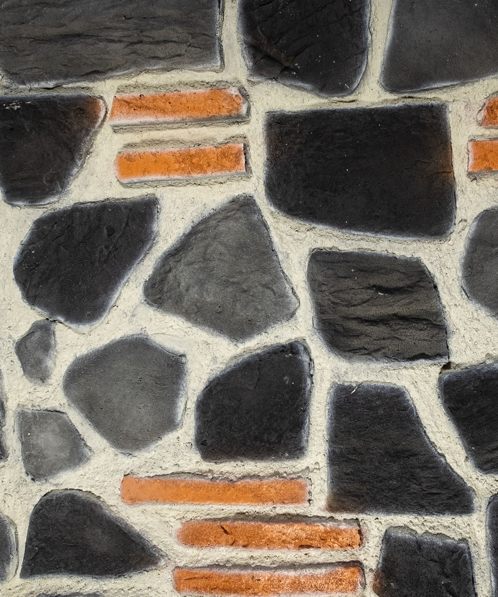 Fiber Stone Panel Duvar Kaplama Zena Lalita Zena Lalitafiberglass panel, fiber taş panel, fiberglass taş panel, fiberglass taş panel duvar kaplama, fiber taş panel duvar kaplama, fiber duvar kaplama, fiber panel duvar kaplama, taş kaplama modeli derzli, siyah taş ve turuncu tuğla