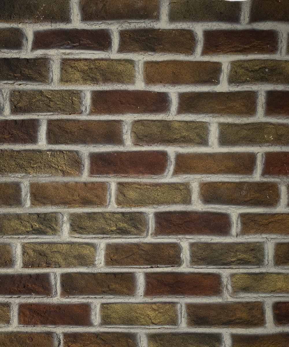 Bricks, manufactured bricks, cement brick veneer, brick cladding, old brick model, dark red